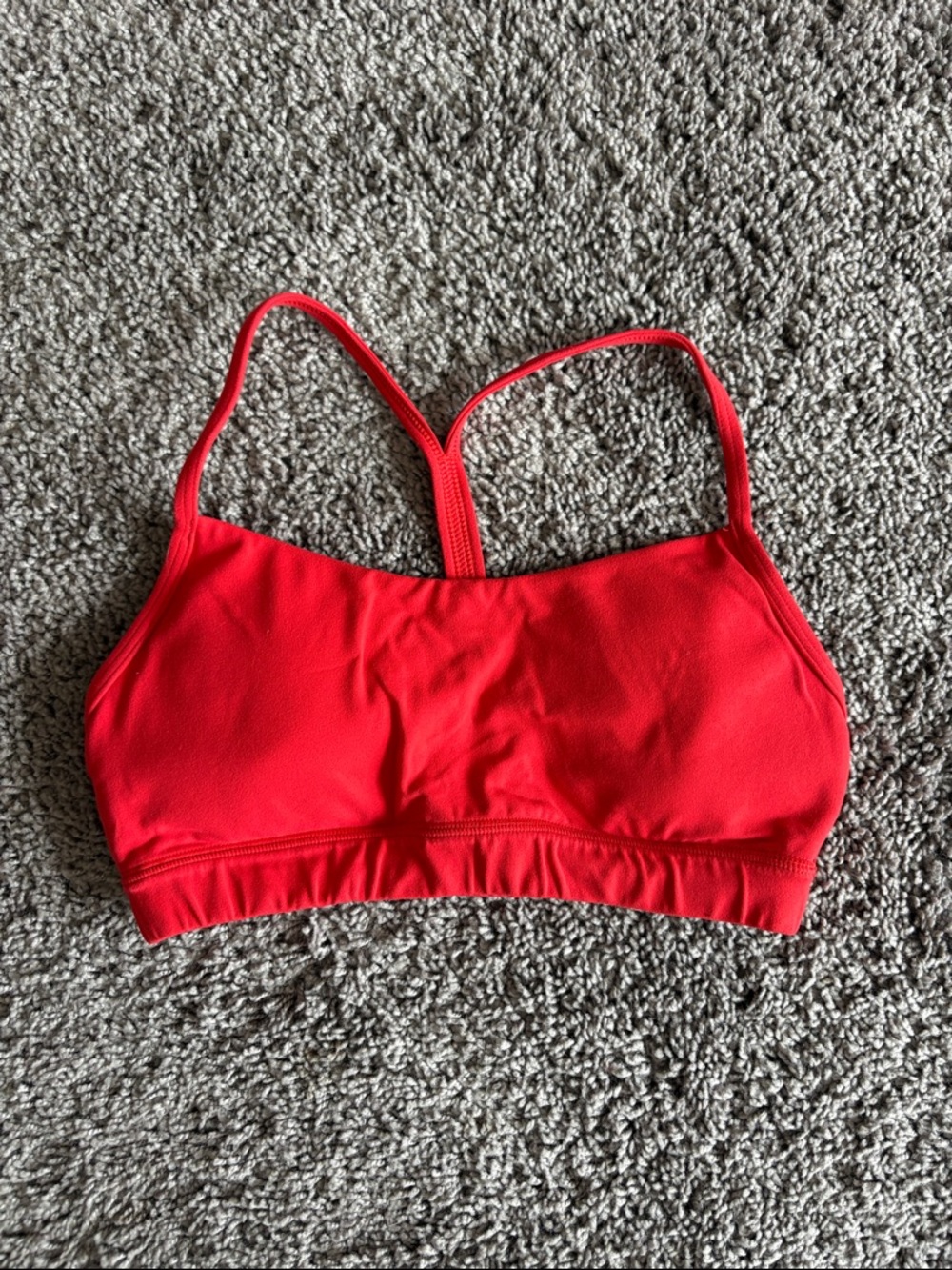 Red Padded Sports Bra